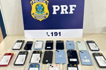 Polícia Rodoviária Federal  apreende carga de celulares em Ariquemes
