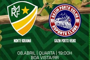 Gazin Porto Velho enfrenta Monte Roraima em Boa Vista pela terceira rodada da Copa Norte
