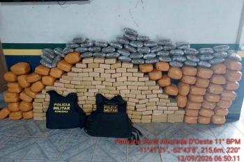 Polícia apreende cerca de 245 kg de maconha durante abordagem na BR-429