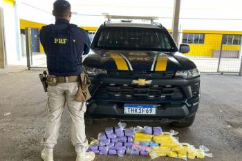 PRF apreende mais de 30 kg de cocaína durante fiscalização na BR-364