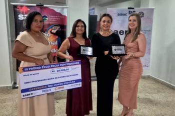 Escolas Maria de Fátima e Cora Coralina colocam Rolim de Moura entre os destaques de Rondônia no Saero