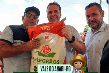 Dr. Luís do Hospital participa entrega de sementes e adubo a produtores rurais de Vale do Anari