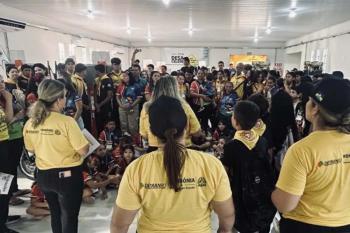 Escoteiros e desbravadores participam de ações educativas do Maio Amarelo, em Porto Velho