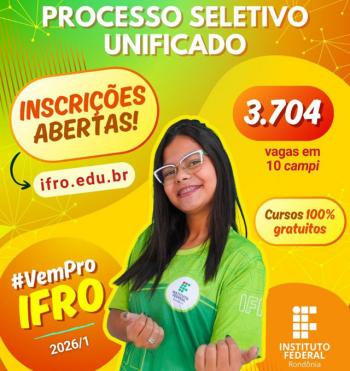 Inscrições abertas para o Processo Seletivo Unificado 2026/1, com mais de 3.700 vagas gratuitas