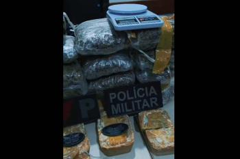 PM apreende mais de 16 kg de drogas em Ji-Paraná e prende suspeito