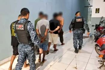 Força Tática fecha boca de fumo e detém cinco suspeitos na Zona Leste