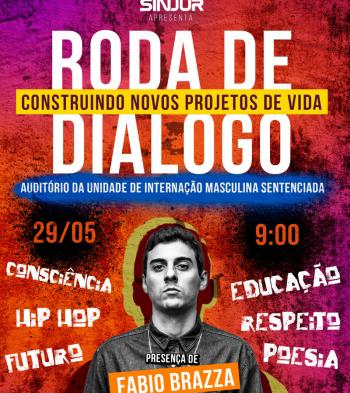 Rapper Fábio Brazza realizará ação com jovens em medidas socioeducativas