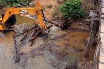 Prefeitura de Jaru recupera estradas e pontes na zona rural do município 