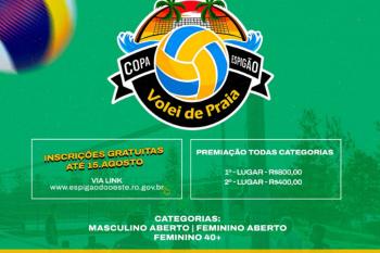 Espigão do Oeste está em contagem regressiva para a Copa Espigão de Vôlei de Praia 2026