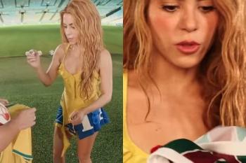 Shakira visita Maracanã, ganha camisas de rivais e interage com fãs em português