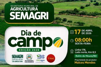 Secretaria Municipal de Agricultura convida produtores rurais para participarem do Dia de Campo