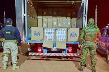PM apreende cerca de 100 mil maços de cigarro contrabandeados em Porto Velho