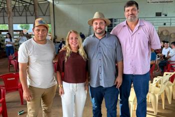 Ieda Chaves prestigia leilão da Apae e reforça compromisso social durante agenda em Cabixi