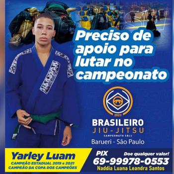 Atleta rondoniense precisa de doação para disputar Campeonato Brasileiro de Jiu-Jitsu
