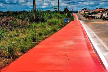 AMT conclui revitalização da pista de caminhada da Avenida Vitória Régia em Ji-Paraná