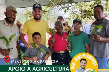 Jean Mendonça entrega 50 mil mudas de café clonal em Ministro Andreazza para impulsionar produção 