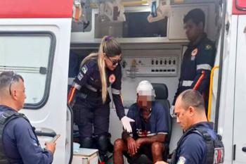 Homem é brutalmente agredido durante assalto na zona Leste 