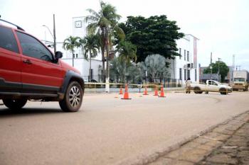 Semtran inicia intervenções no entorno do prédio do relógio para o “Viradão do Béra”