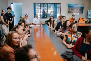 Prefeito Affonso Cândido recebe acadêmicos do curso de Direito da Estácio Unijipa