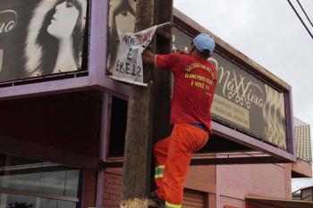 Prefeitura de Porto Velho intensifica fiscalização contra propaganda irregular em vias públicas