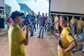 Prefeito de Chupinguaia mostra força politica em ato de apoio à reeleição do deputado estadual Luizinho Goebel