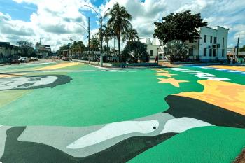 Pintura temática mobiliza operação de trânsito na região central de Porto Velho 
