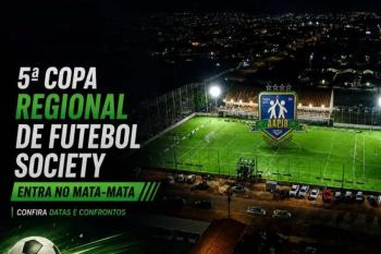 5ª Copa Regional de Futebol Society entra no mata-mata; confira datas e confrontos