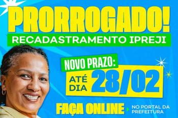 Prazo de recadastramento do IPREJI é prorrogado em Ji-Paraná e nova data final passa a ser 28 de fevereiro de 2026