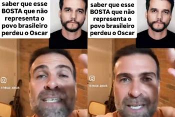 “Vitória do Brasil”, diz jornalista bolsonarista ao comemorar derrota de Wagner Moura