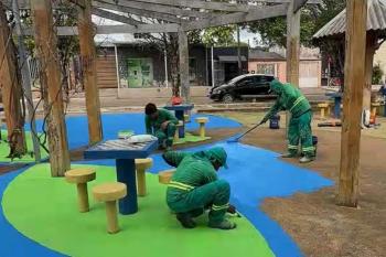 Porto Velho intensifica serviços nas praças e amplia ações de manutenção na capital  Agência de Notícias