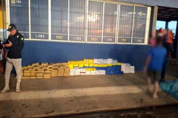 PM e PRF apreende mais de 338 kg de drogas em Alto Paraíso