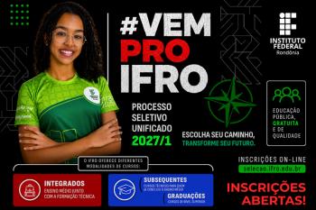 Ensino Médio Integrado do IFRO amplia oportunidades de formação e mobilidade internacional