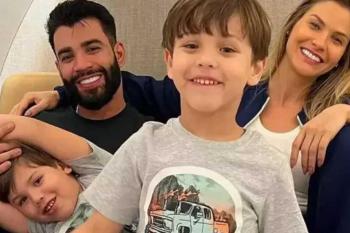 Gusttavo Lima diz que filhos querem andar de ônibus: “Só andaram de jato”