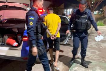 Suspeito de tráfico é baleado e comparsa preso pelo BPTRAN