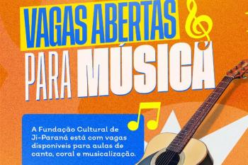 Fundação Cultural está com vagas disponíveis para atividades gratuitas de canto, coral e musicalização