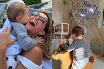 “Obrigada, Deus, por tanto”: Gisele Bündchen celebra um ano do filho caçula com fotos raras