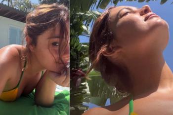 Sophie Charlotte renova o bronzeado em dia de sol
