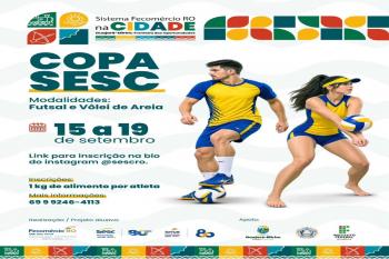 Copa Sesc abre inscrições para futsal e vôlei de areia em Guajará-Mirim