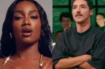 IZA e João Vitor Silva trocam beijos na Sapucaí e assumem relação