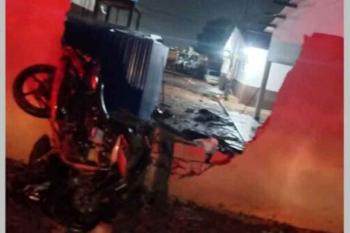 Motociclista de Santa Luzia morre após colidir com muro em Rolim de Moura