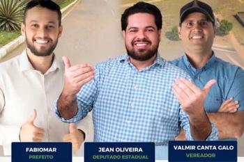 Prefeito Fabiomar e vereador Valmir Canta Galo agradecem deputado Jean Oliveira por destinar R$ 1 milhão para cirurgias eletivas em Costa Marques