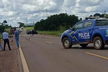 Motociclista morre em colisão com picape na BR-429 em São Francisco do Guaporé