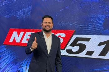 Samuel Costa anuncia ao vivo despedida da TV para cumprir calendário eleitoral: “Não é um adeus, é um até breve”