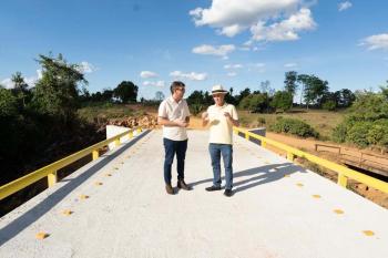 Nova ponte de concreto e aço sobre o Rio Passaqual será inaugurada na próxima sexta-feira (28)