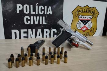 Denarc prende homem com pistola durante operação na leste