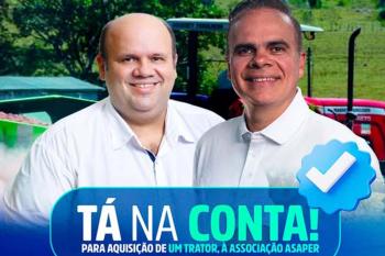 Alan Queiroz destina R$ 358 mil para compra de trator em Rio Pardo, distrito de Porto Velho