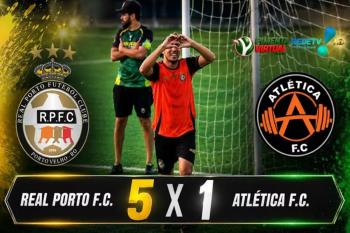 Real Porto goleia Atlética e se classifica para as quartas de final da Copa Regional  