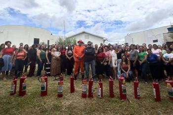 Prefeitura de ESpigão do Oeste realiza treinamento em primeiros socorros e combate a incêndio