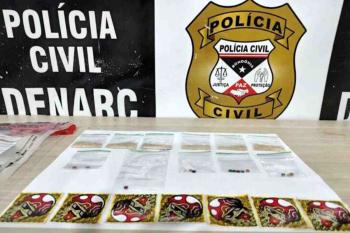 Denarc prende suspeito fazendo entregas de drogas sintéticas no centro