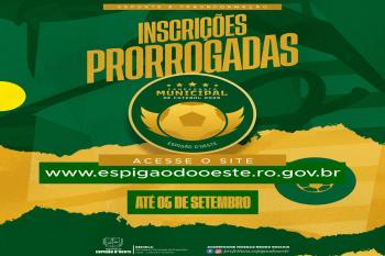 Campeonato Municipal de Futebol 2026 em Espigão tem inscrições prorrogadas até 5 de setembro
